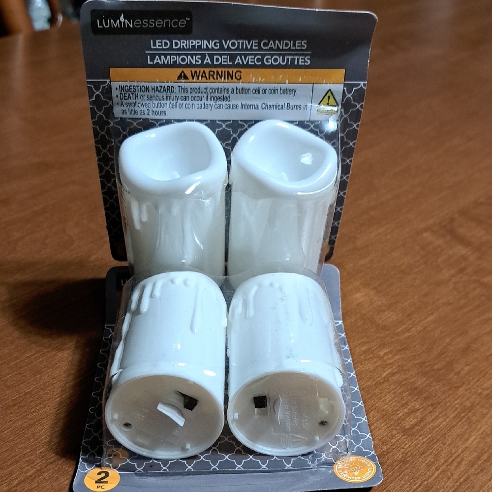 Luminessence LED Dripping Votive Candles 2 PVks/ bundle Only